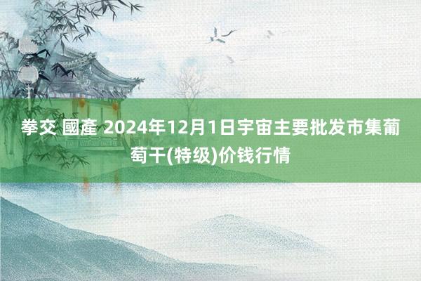 拳交 國產 2024年12月1日宇宙主要批发市集葡萄干(特级)价钱行情