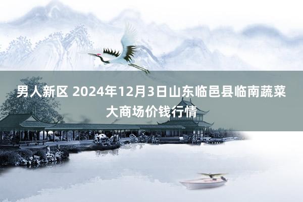 男人新区 2024年12月3日山东临邑县临南蔬菜大商场价钱行情
