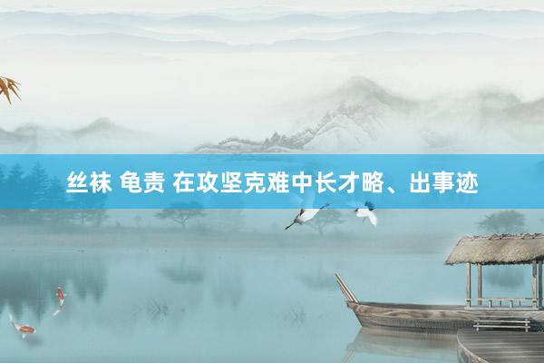 丝袜 龟责 在攻坚克难中长才略、出事迹