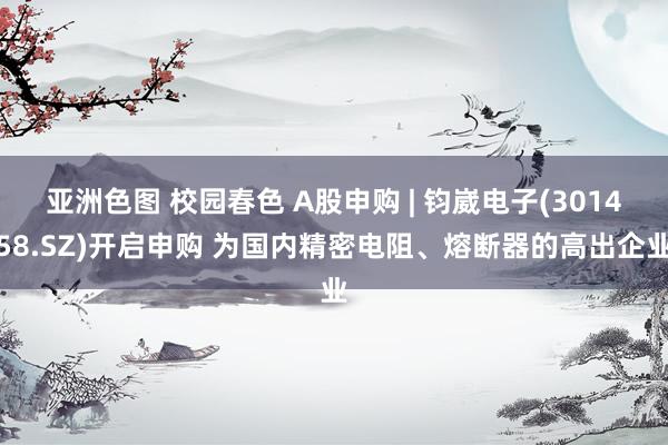 亚洲色图 校园春色 A股申购 | 钧崴电子(301458.SZ)开启申购 为国内精密电阻、熔断器的高出企业