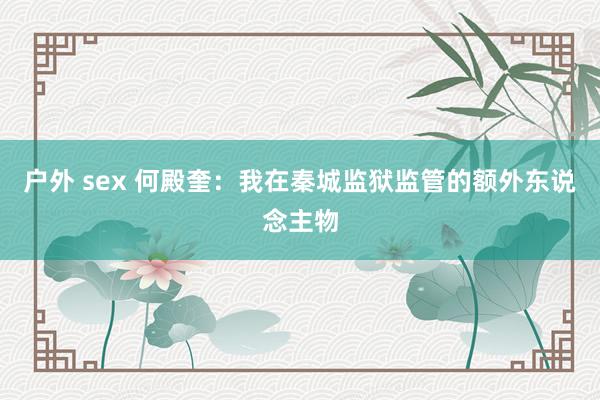 户外 sex 何殿奎：我在秦城监狱监管的额外东说念主物