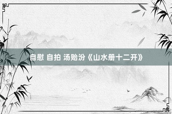 自慰 自拍 汤贻汾《山水册十二开》